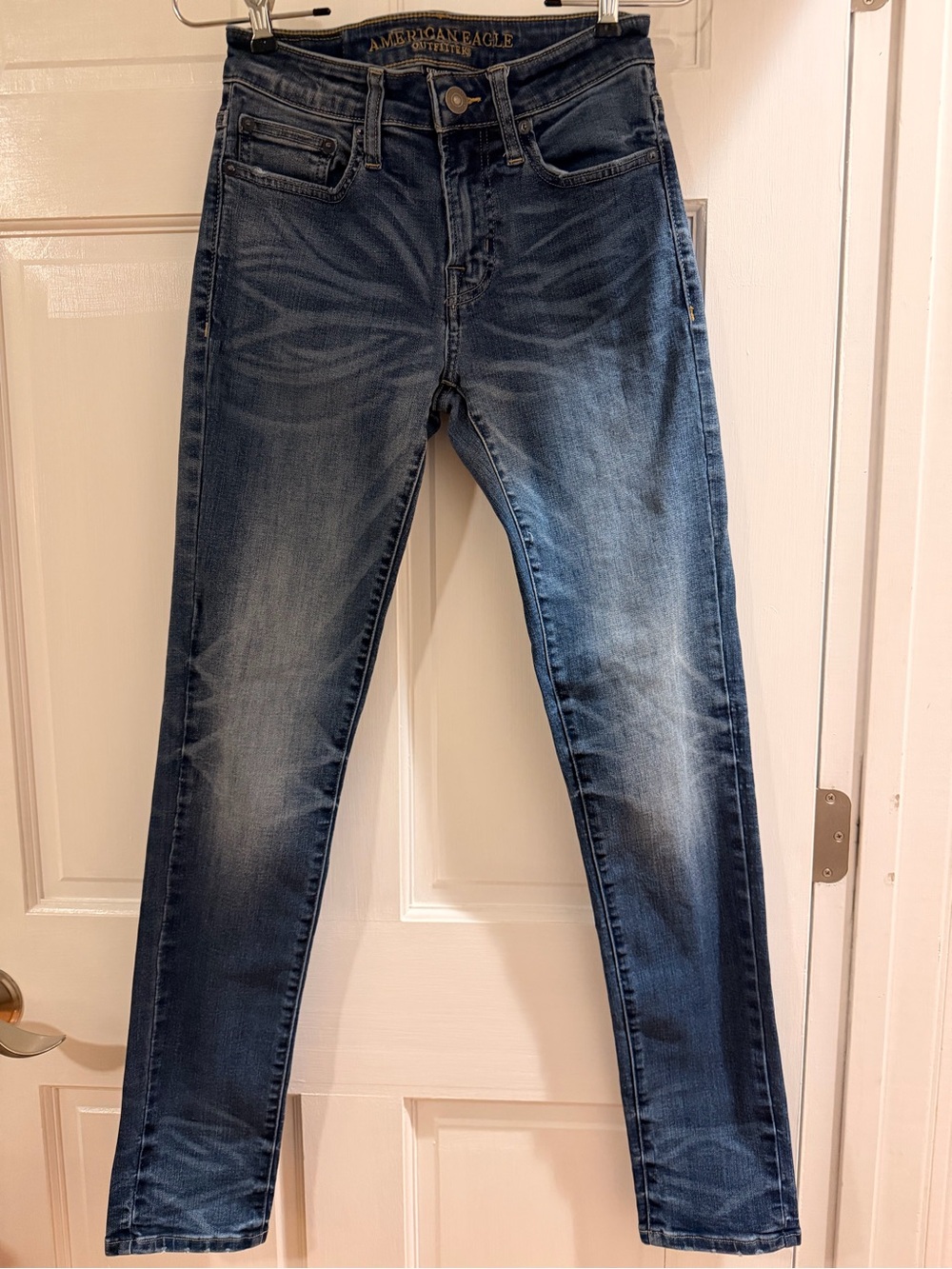 American Eagle Outfitters Women's Dark Wash Blue Skinny Jeans